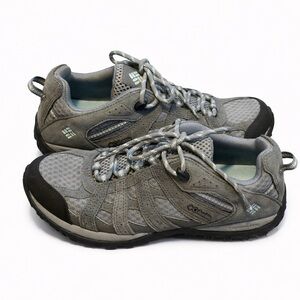 Columbia Gray Suede Mesh Hiking Shoes